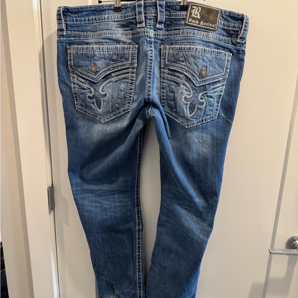 Rock Revival Mens Donato Relaxed Fit Jeans